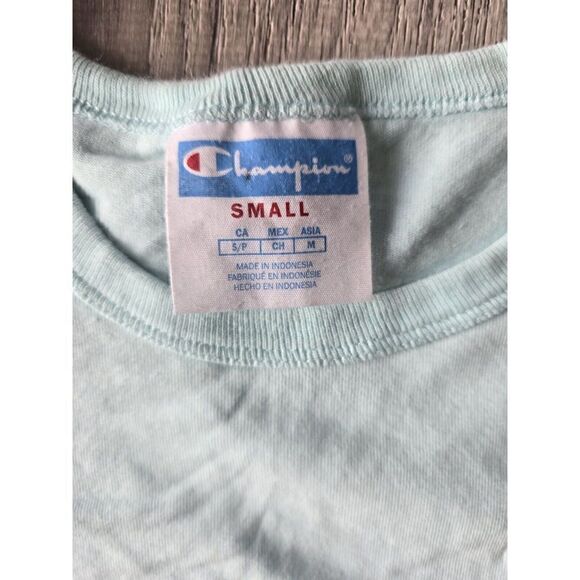 VTG Champion Heavy Cotton Short Sleeve T-Shirt Embroidered Logo Size Small USA - Picture 4 of 8